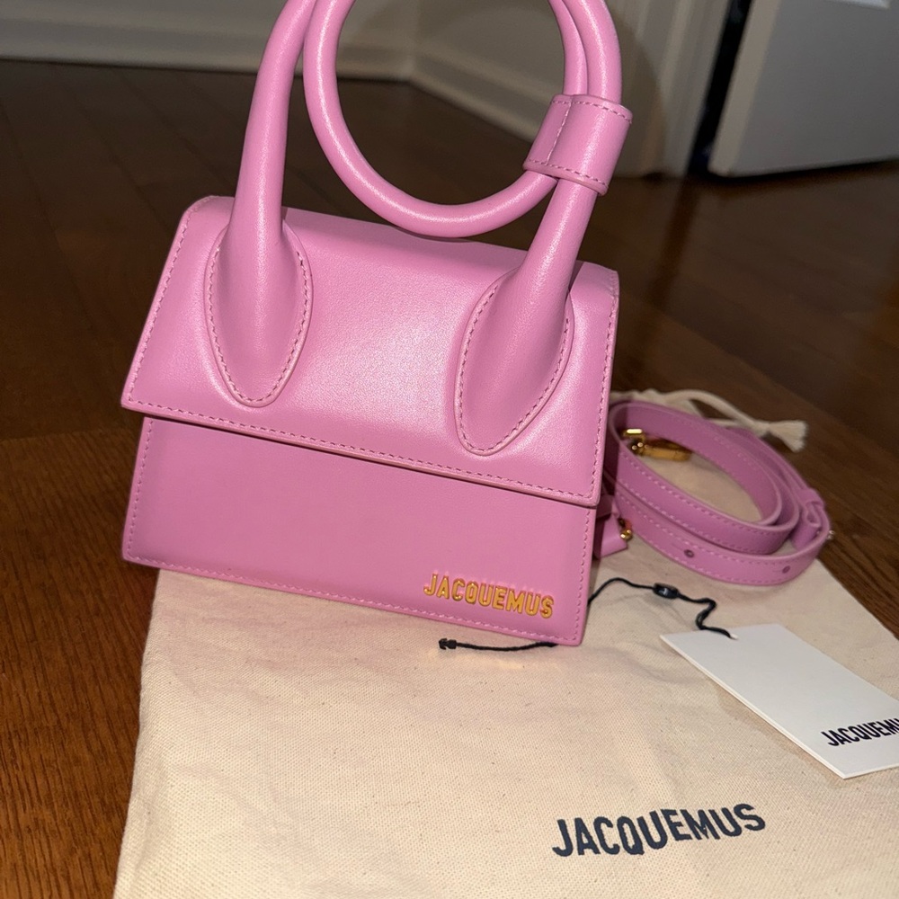 Jacquemus Le Chiquito Noeud Pink Bag - Picture 2 of 7